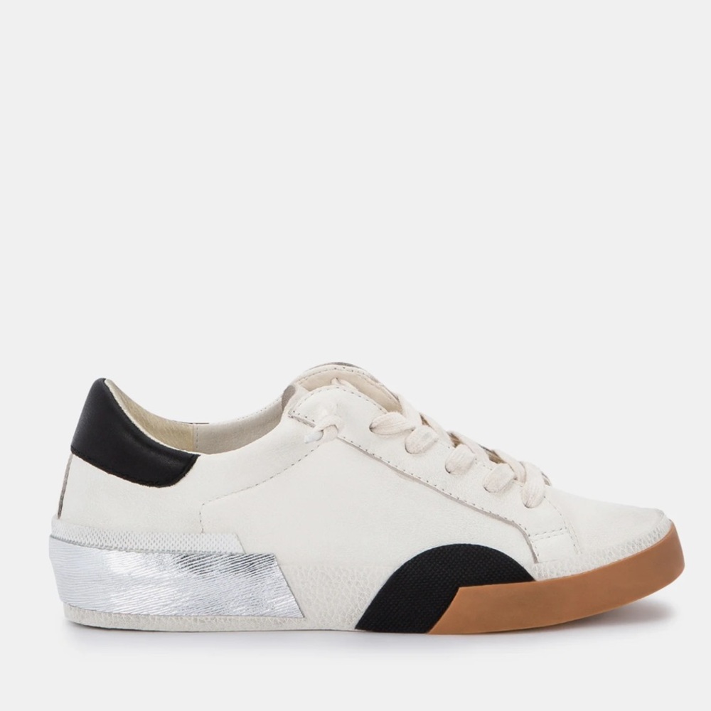 Zina Sneakers White Black Leather